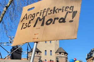 Foto von der Friedensdemo am 28.02.2002
